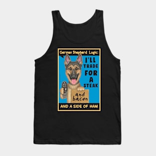 German Shepherd holding remote control Tank Top